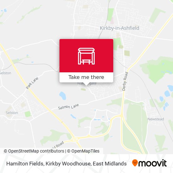 Hamilton Fields, Kirkby Woodhouse map