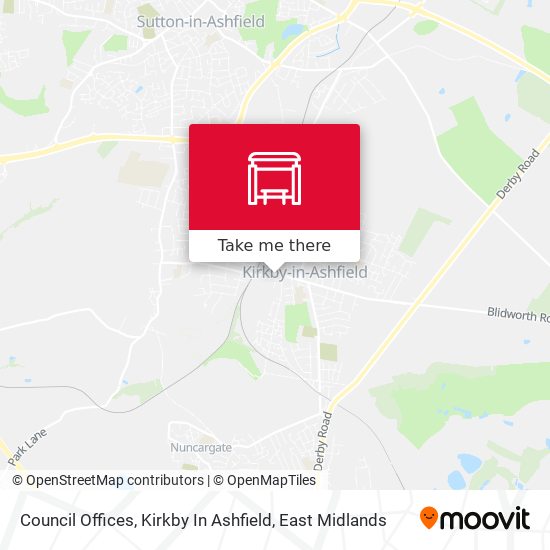 Council Offices, Kirkby In Ashfield map
