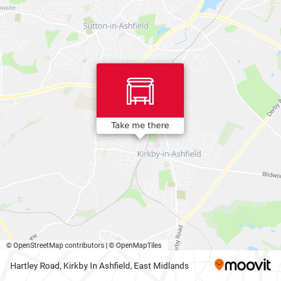 Hartley Road, Kirkby In Ashfield map
