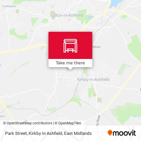Park Street, Kirkby In Ashfield map