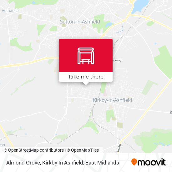 Almond Grove, Kirkby In Ashfield map