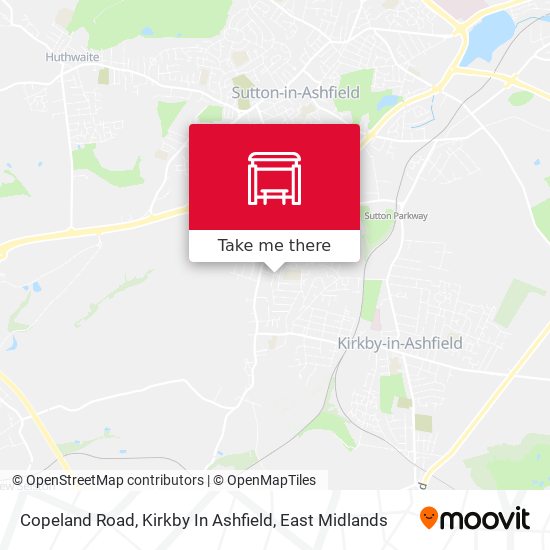 Copeland Road, Kirkby In Ashfield map