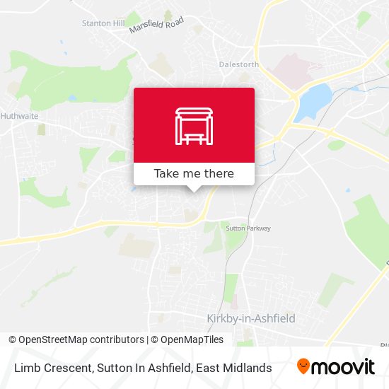 Limb Crescent, Sutton In Ashfield map