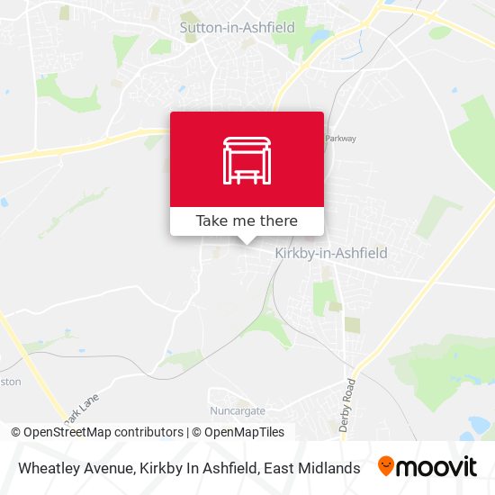 Wheatley Avenue, Kirkby In Ashfield map