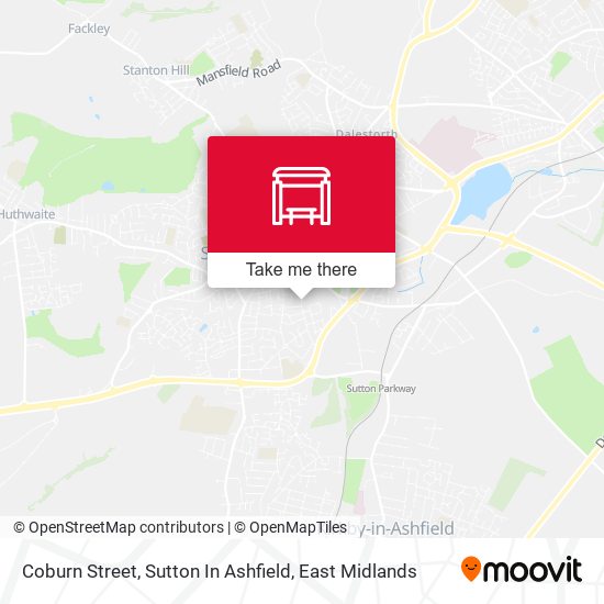 Coburn Street, Sutton In Ashfield map