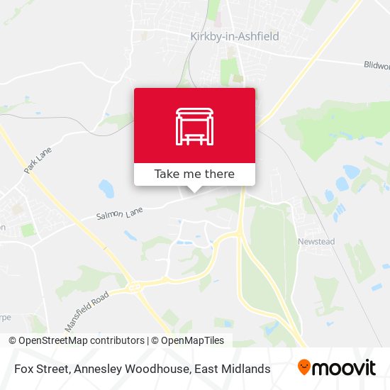 Fox Street, Annesley Woodhouse map