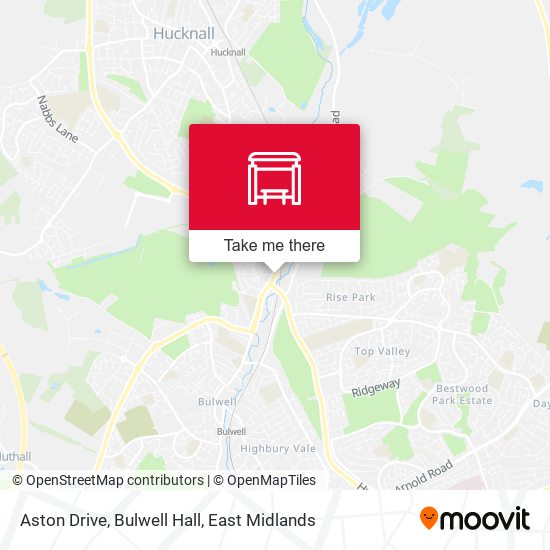 Aston Drive, Bulwell Hall map