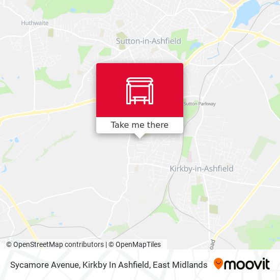 Sycamore Avenue, Kirkby In Ashfield map