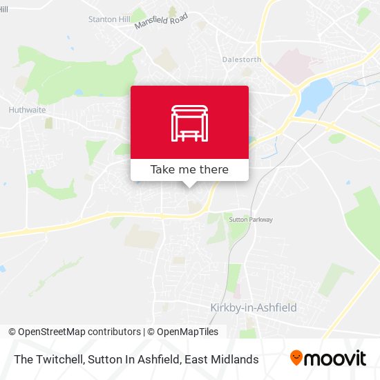 The Twitchell, Sutton In Ashfield map