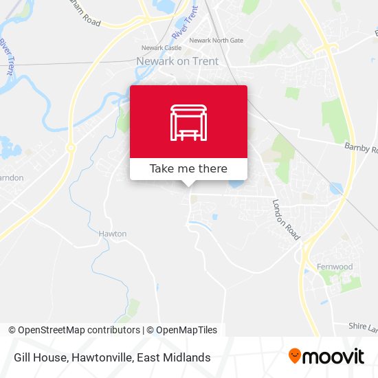 Gill House, Hawtonville map