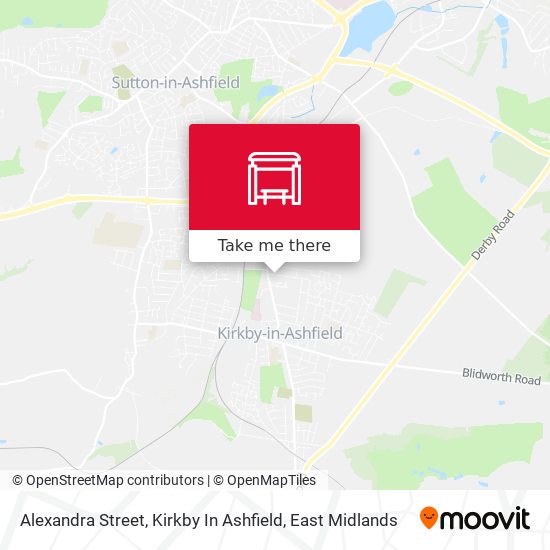 Alexandra Street, Kirkby In Ashfield map