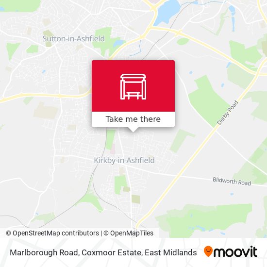 Marlborough Road, Coxmoor Estate map