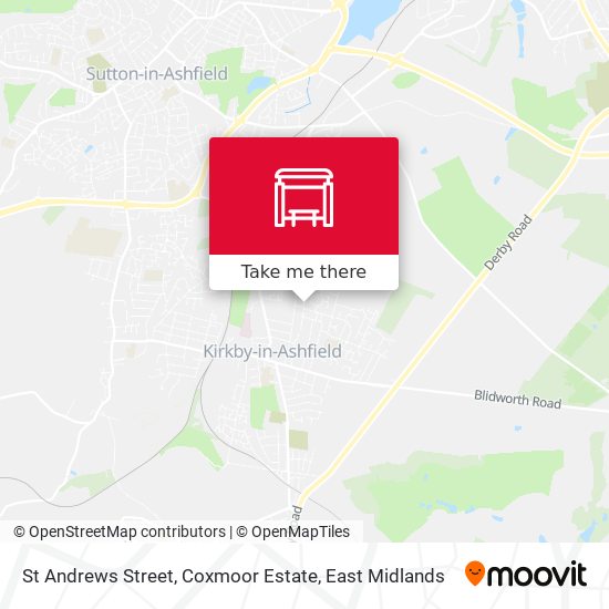 St Andrews Street, Coxmoor Estate map