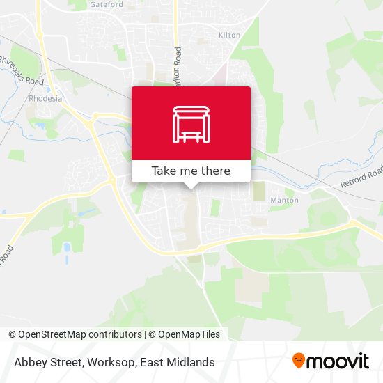 Abbey Street, Worksop map