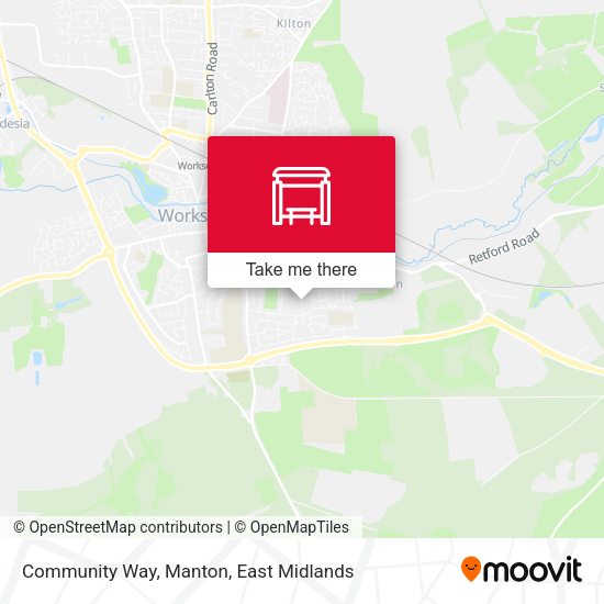 Community Way, Manton map