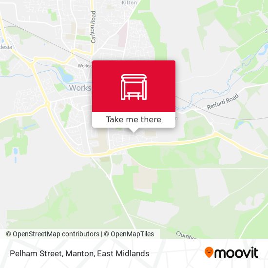 Pelham Street, Manton map