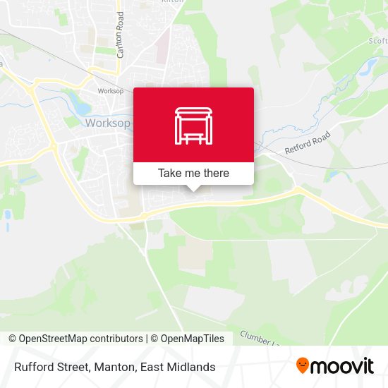 Rufford Street, Manton map