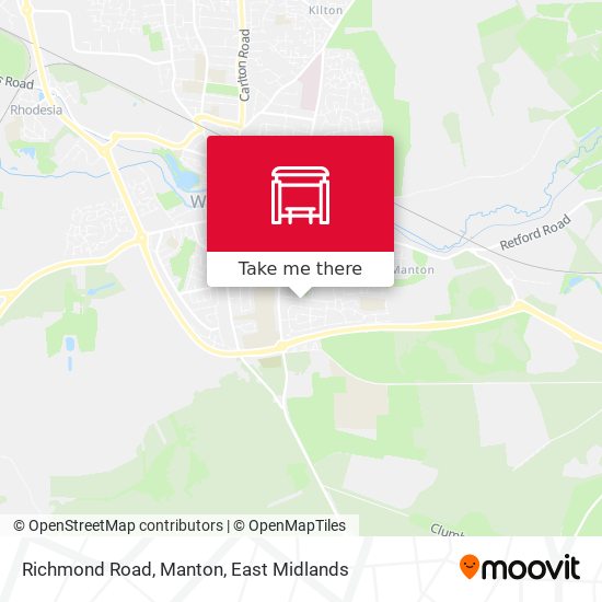 Richmond Road, Manton map