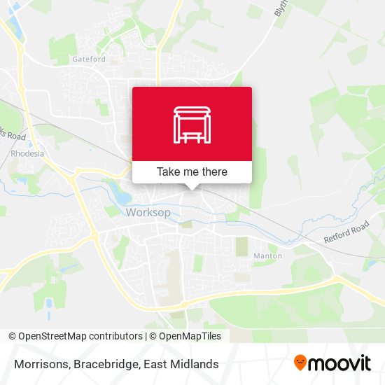 Morrisons, Bracebridge map