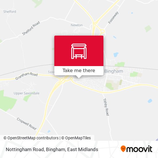 Nottingham Road, Bingham map