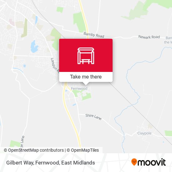 Gilbert Way, Fernwood map