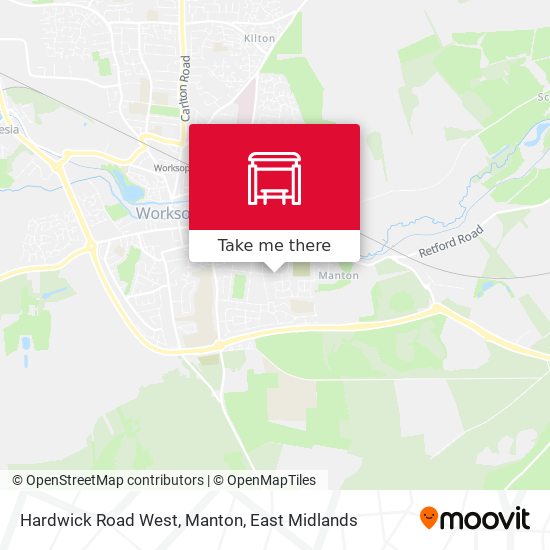 Hardwick Road West, Manton map