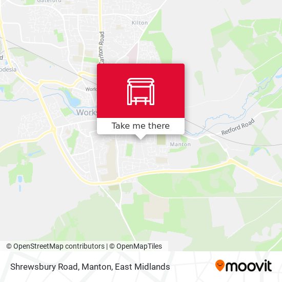 Shrewsbury Road, Manton map