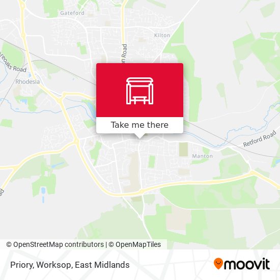 Priory, Worksop map