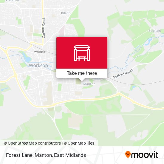 Forest Lane, Manton map