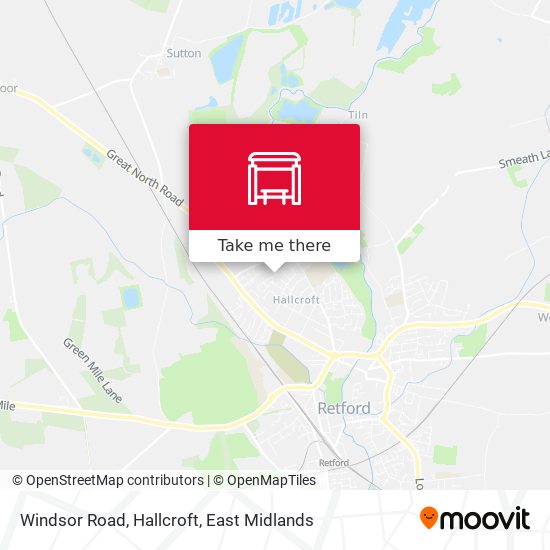 Windsor Road, Hallcroft map