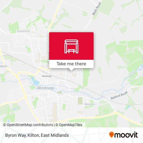Byron Way, Kilton map