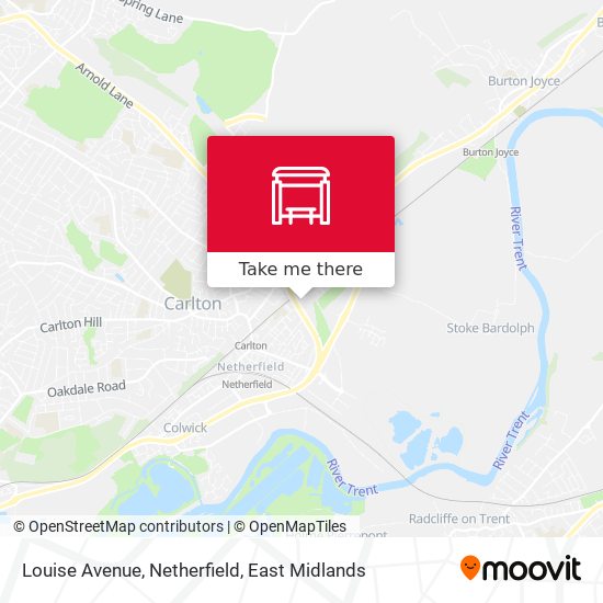 Louise Avenue, Netherfield map