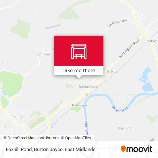 Foxhill Road, Burton Joyce map