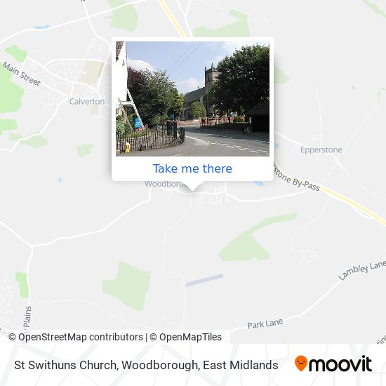 St Swithuns Church, Woodborough map