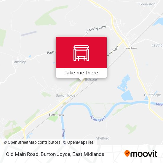 Old Main Road, Burton Joyce map