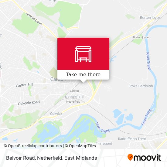 Belvoir Road, Netherfield map