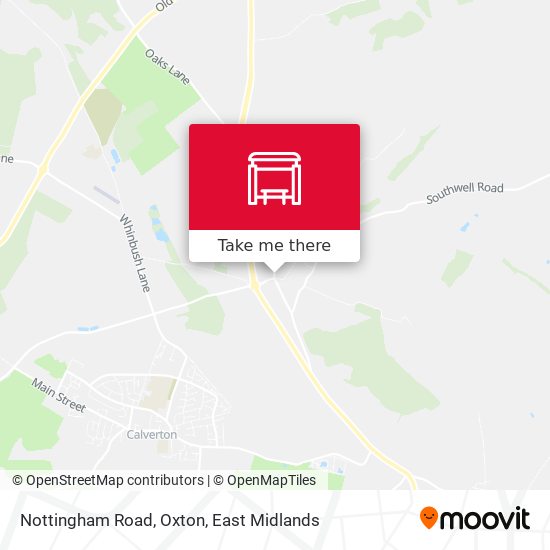 Nottingham Road, Oxton map