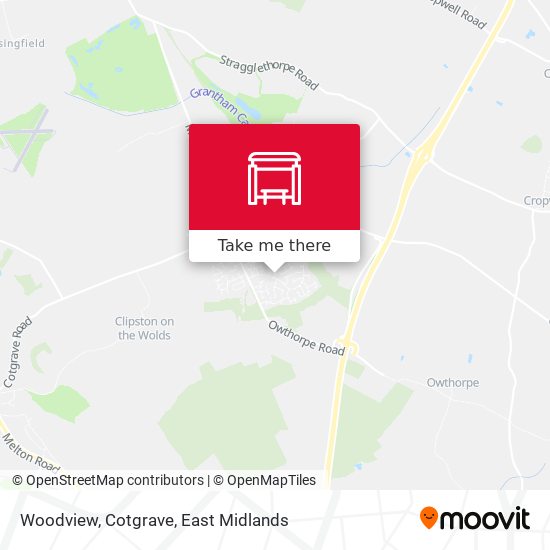 Woodview, Cotgrave map