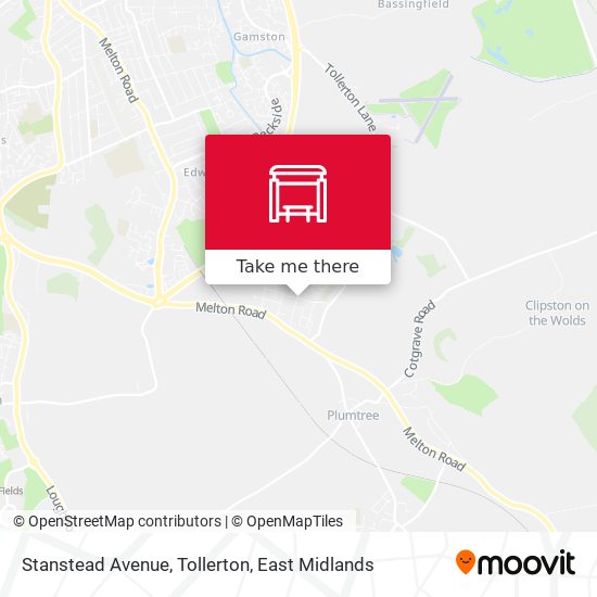 Stanstead Avenue, Tollerton map