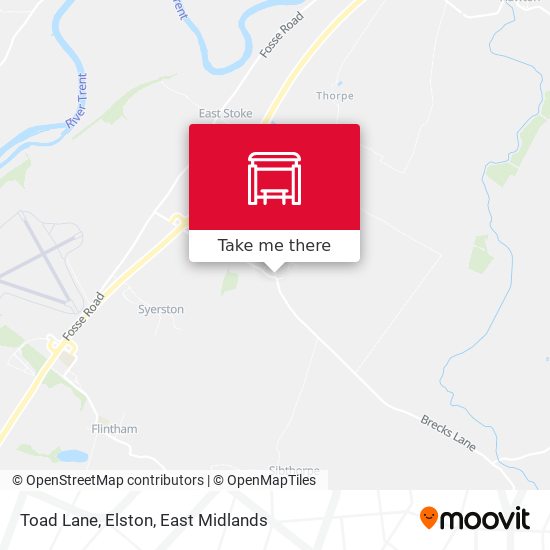 Toad Lane, Elston map