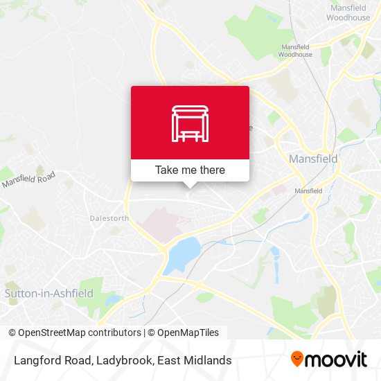 Langford Road, Ladybrook map