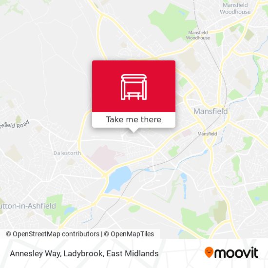 Annesley Way, Ladybrook map