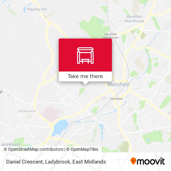 Daniel Crescent, Ladybrook map