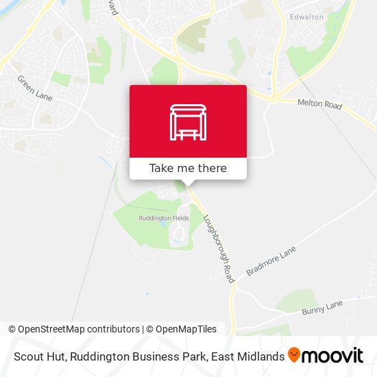 Scout Hut, Ruddington Business Park map