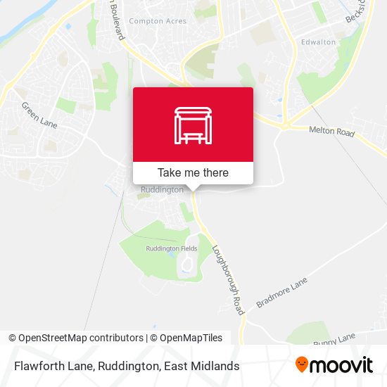 Flawforth Lane, Ruddington map