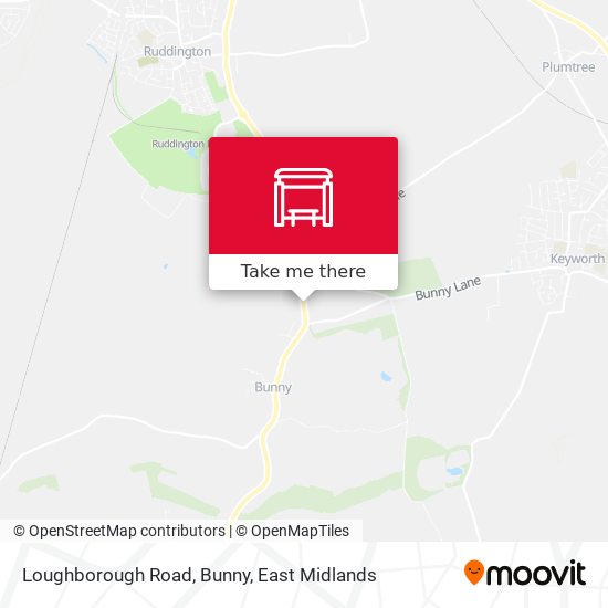 Loughborough Road, Bunny map
