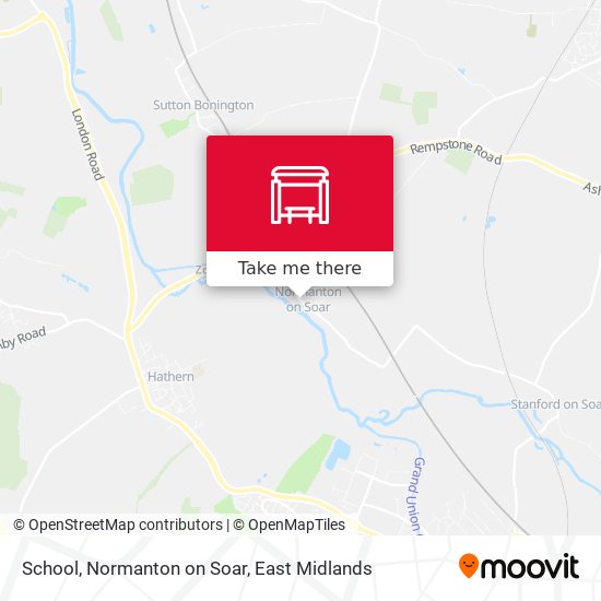 School, Normanton on Soar map