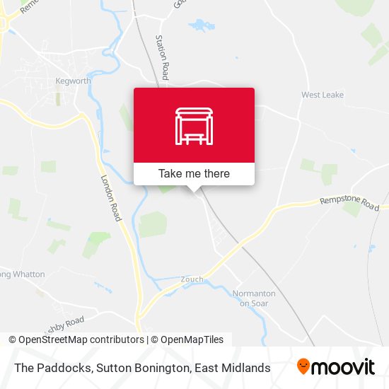 The Paddocks, Sutton Bonington map