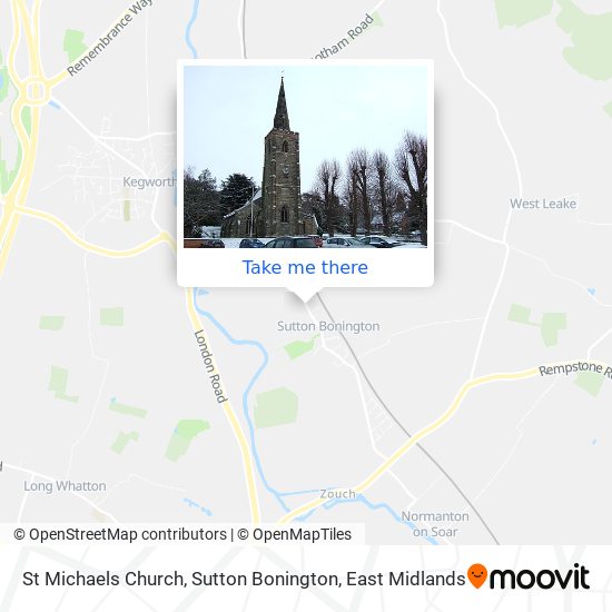 St Michaels Church, Sutton Bonington map