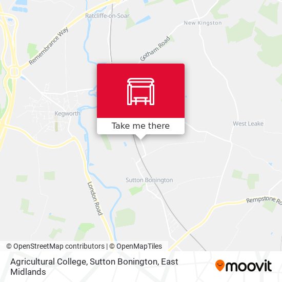 Agricultural College, Sutton Bonington map